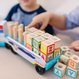 Melissa & Doug X PAW Patrol Wooden ABC Block Truck