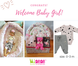 Welcome Baby Girl Gift Box - Cream Floral