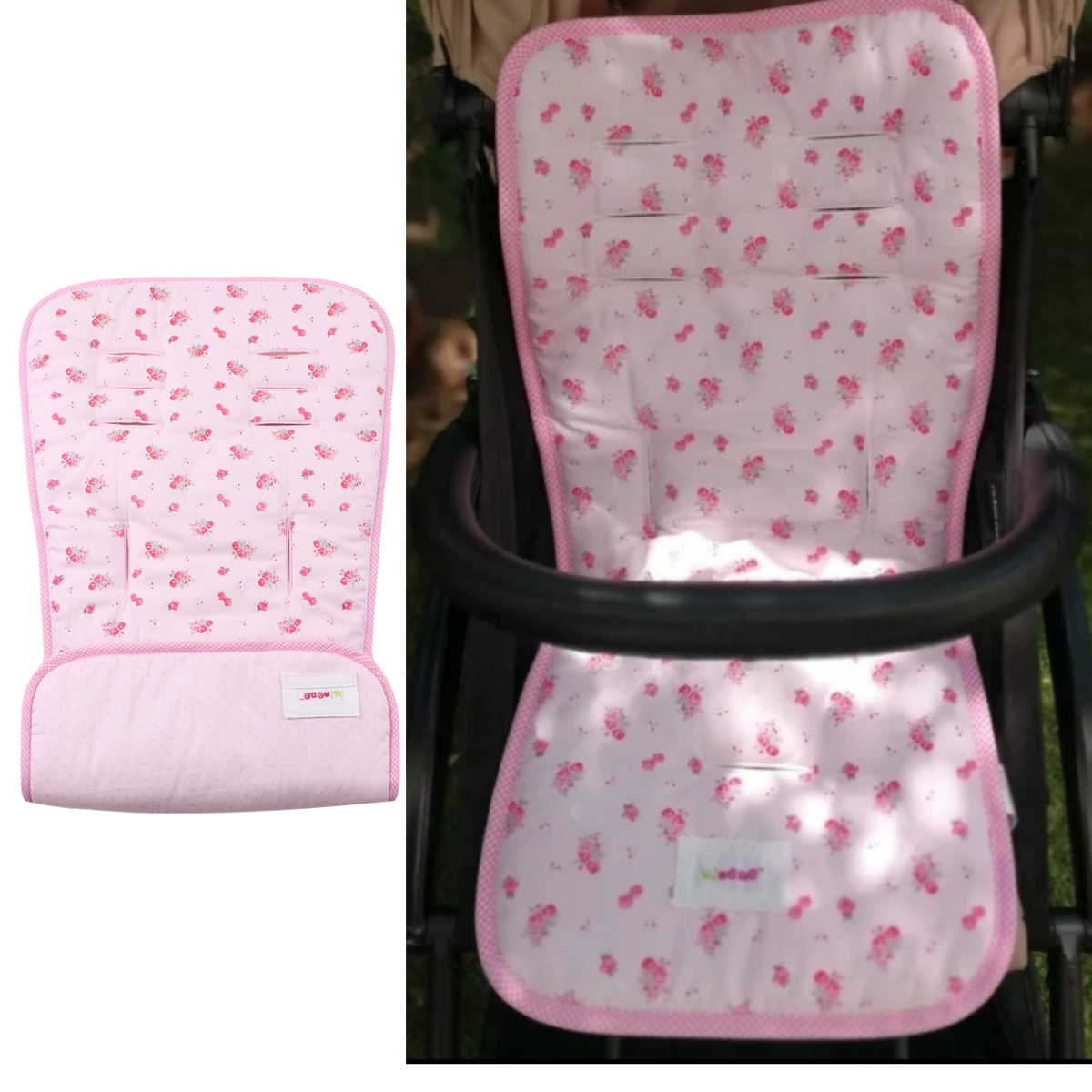 Reversible Pushchair & Car Seat Liner - Weave Cotton!
