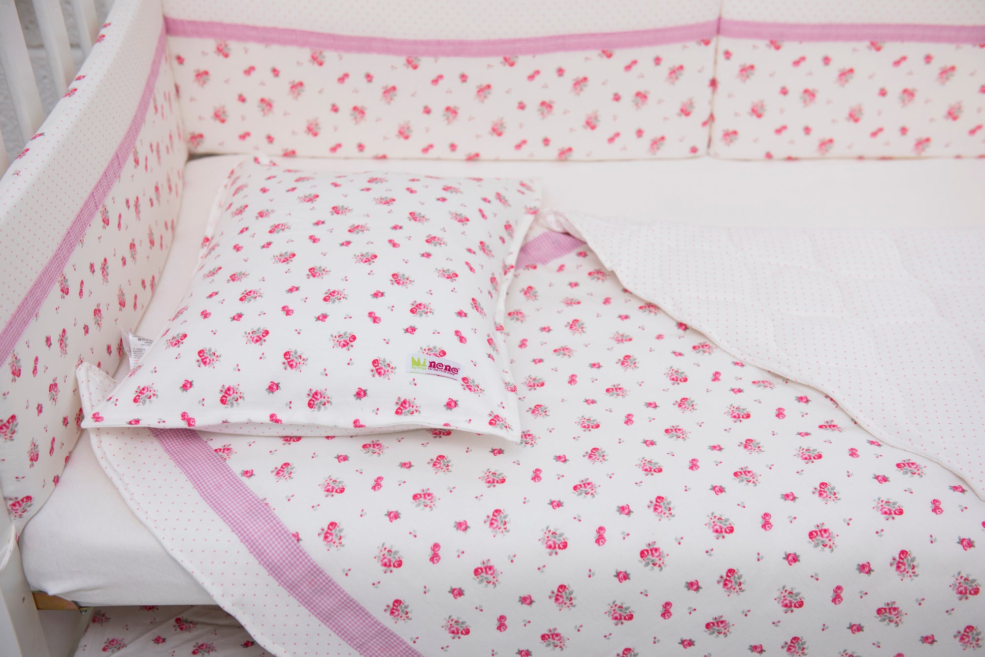 Baby Bed Bundle - Cream Floral