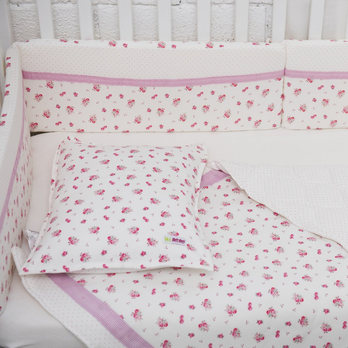 Baby Bed Bundle - Cream Floral