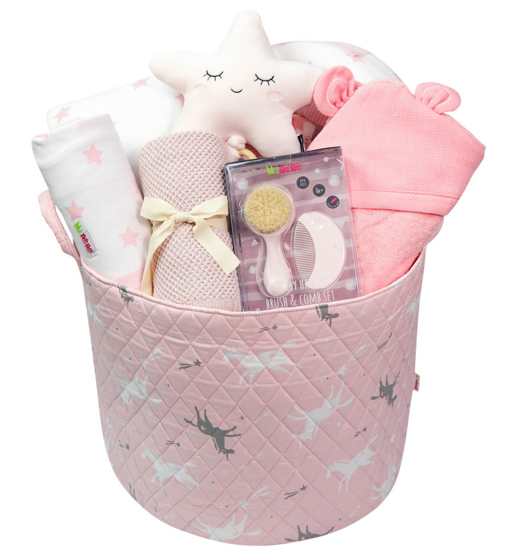 "Welcome To The World Little Princess" Gift Basket - Pink & Heart!