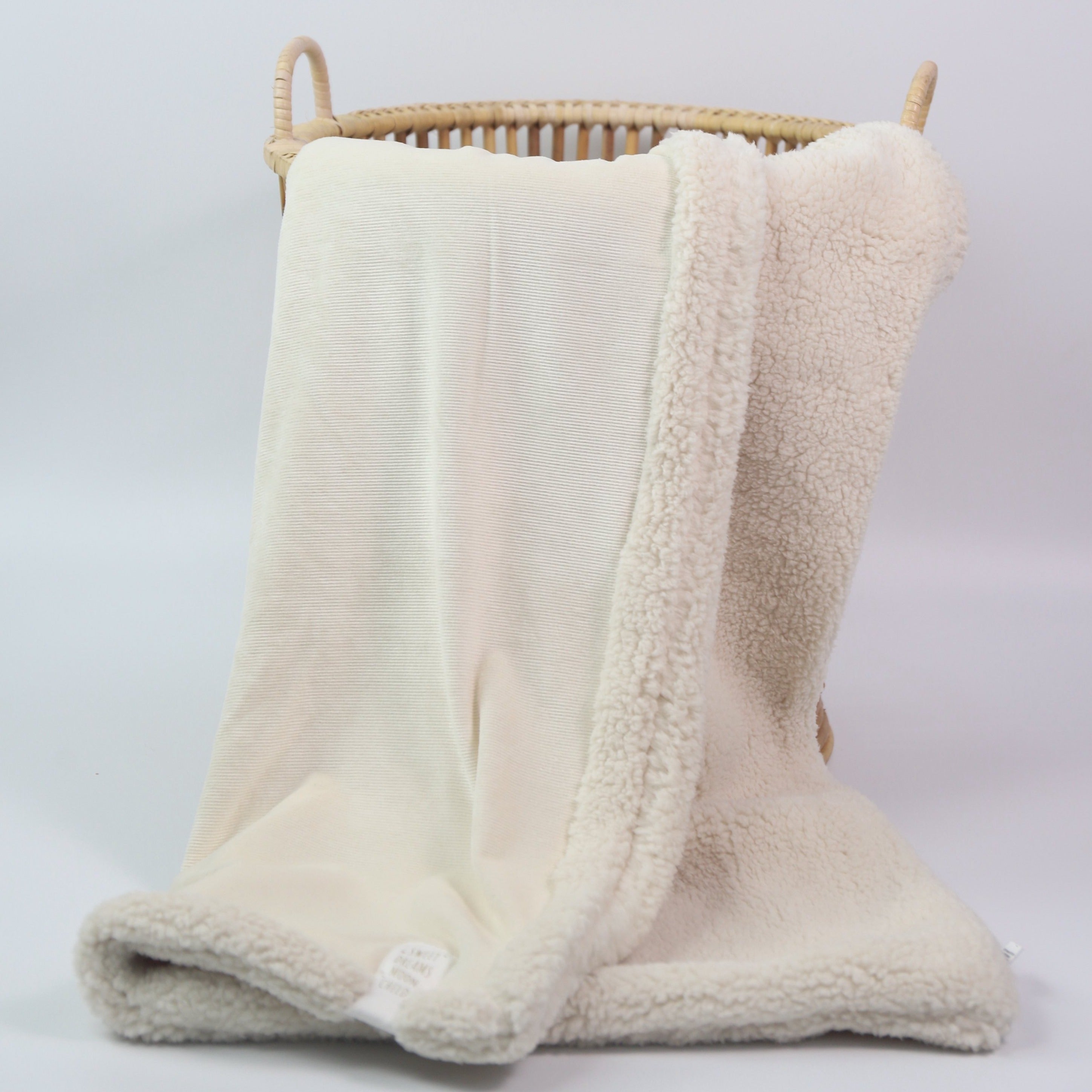 Double Sided Blanket With Corduroy & Puffy 100x75cm
