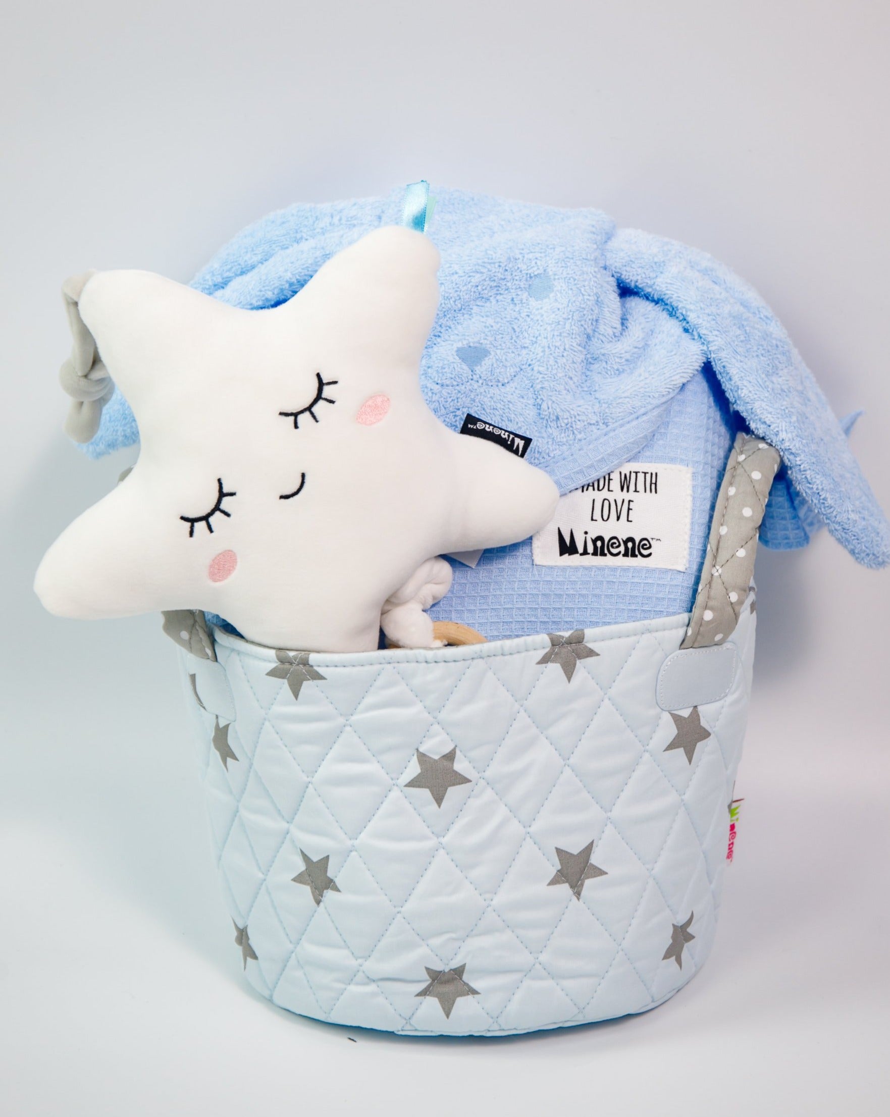 Baby Blue Newborn Gift Basket