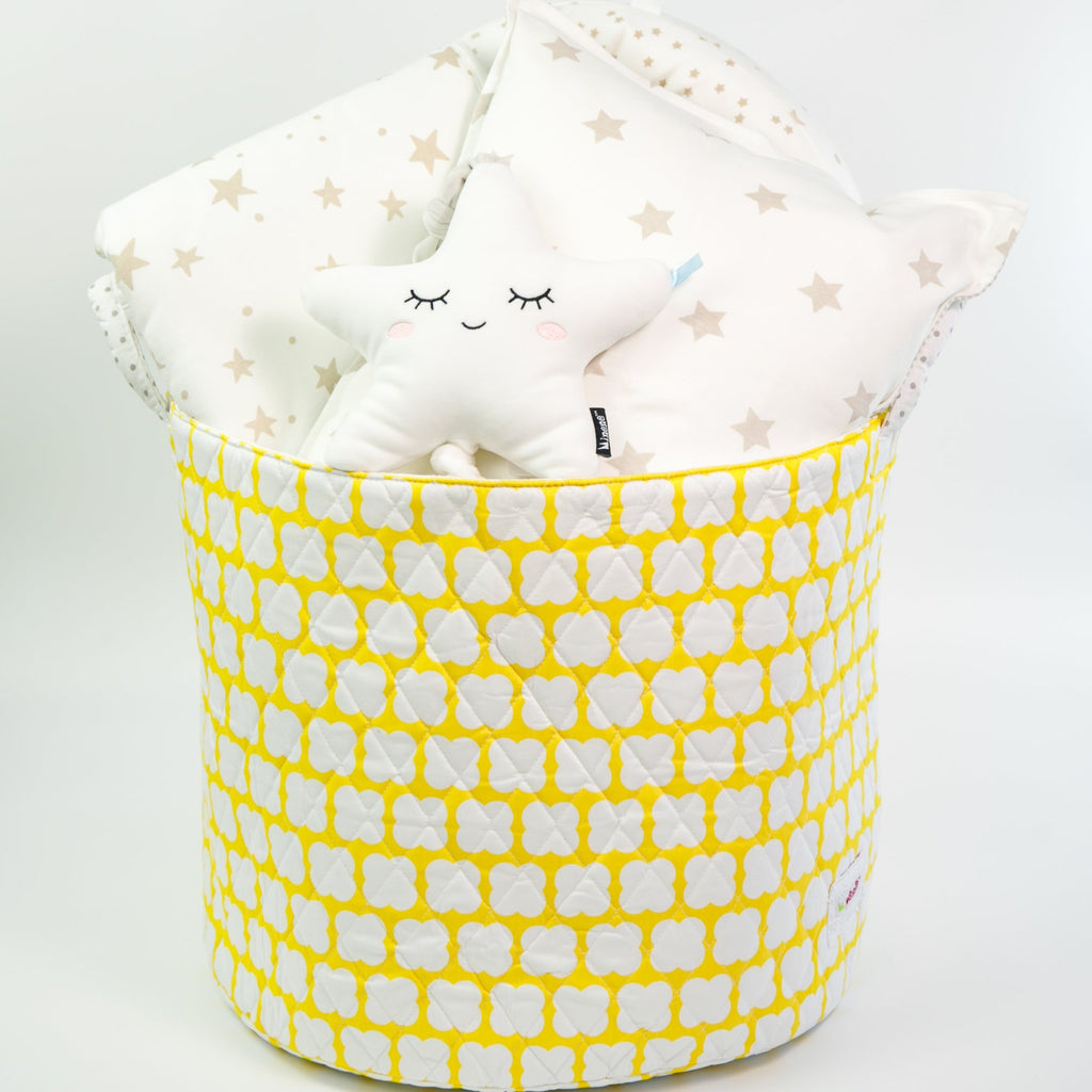 Baby Beige Star  Bedding Gift Basket