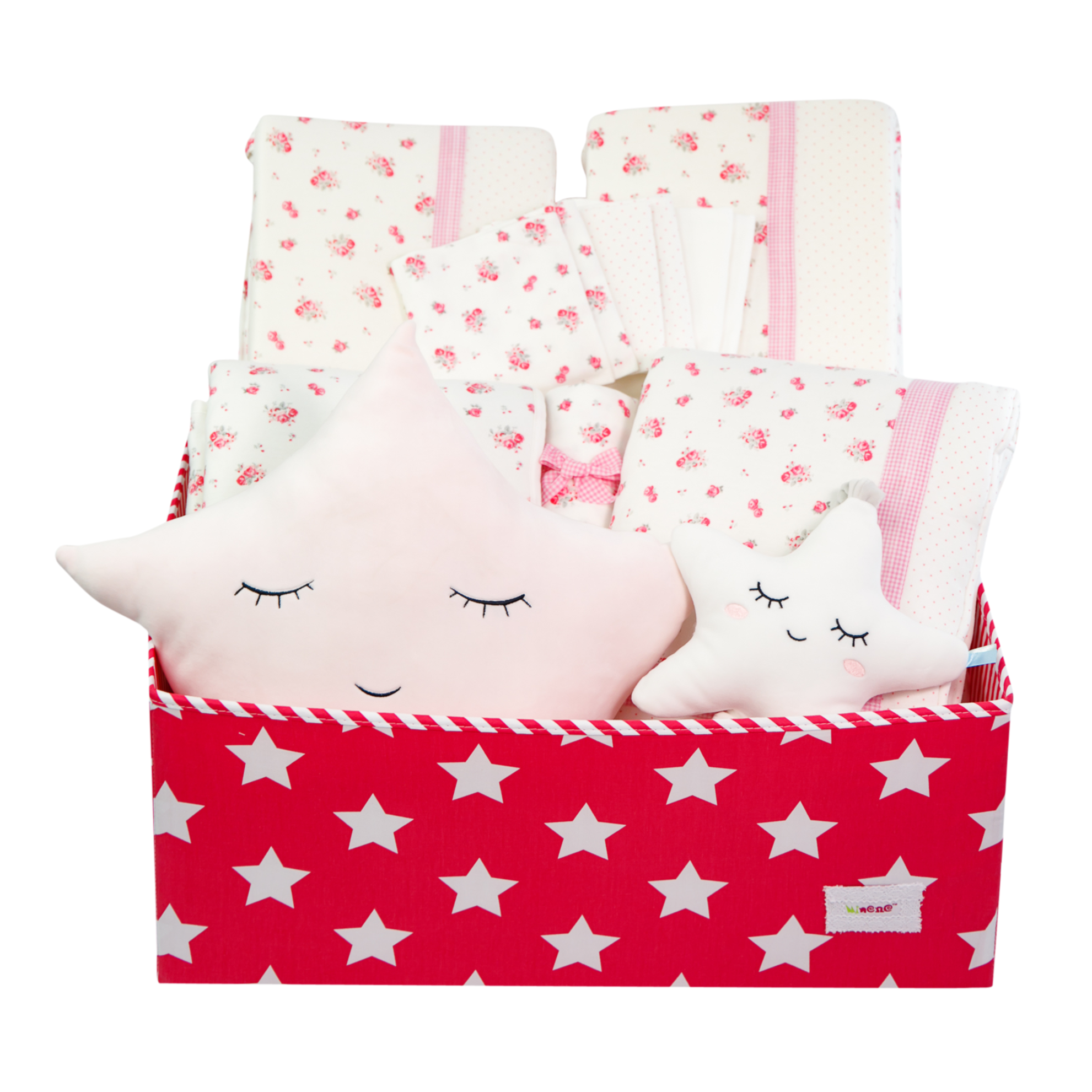 Special Cream & Pink Floral Bedding Gift Box
