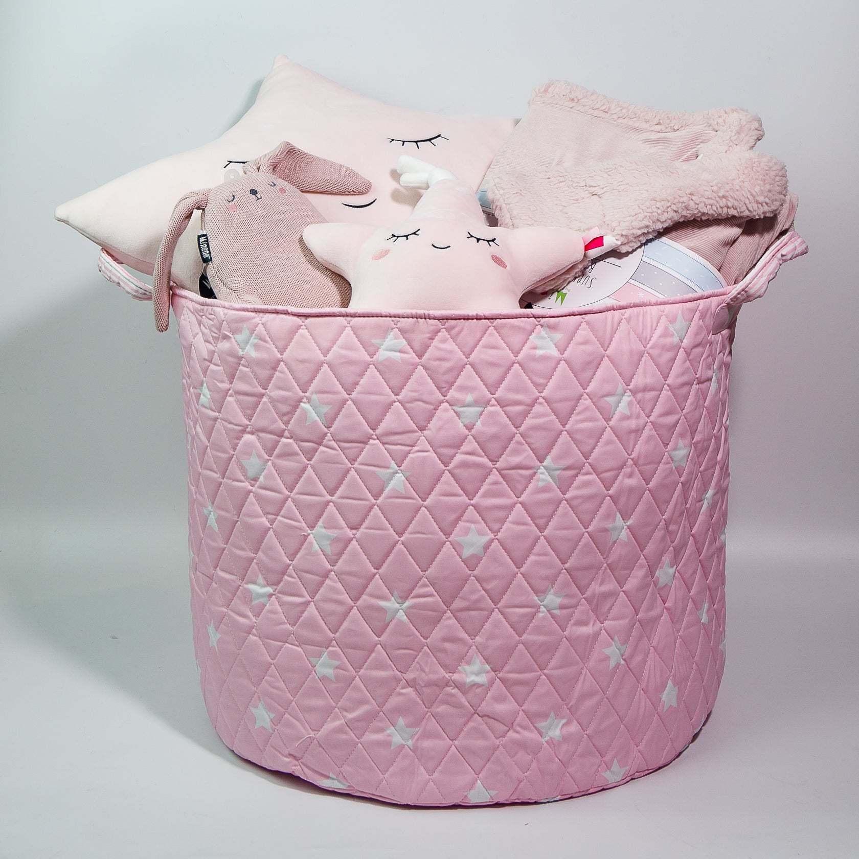 Baby Pink Newborn Gift Basket - Pink Star for Sweet Little Girl !