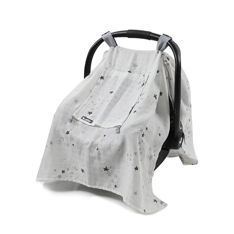 Bamboo Basket Car Seat Sunshade